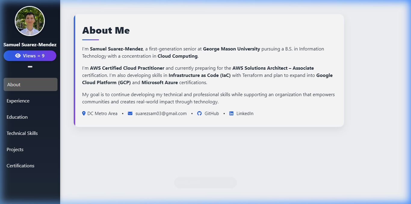Cloud Skills Resume preview